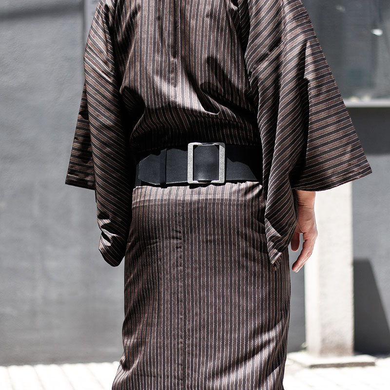 角帯型ベルト 「CAESAR」シーザー Black | Kimono Factory nono